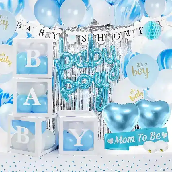 Cute Baby Boy Themed Baby Shower Decorations
