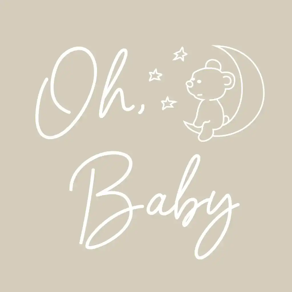 Baby Shower Card Invitation with oh baby message
