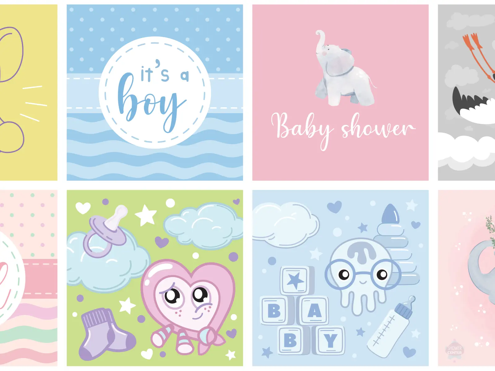 Invitaciones digitales gratis para Baby Shower Crea tarjetas con diseños encantadores. Personaliza fácilmente y envía las